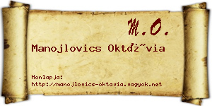 Manojlovics Oktávia névjegykártya